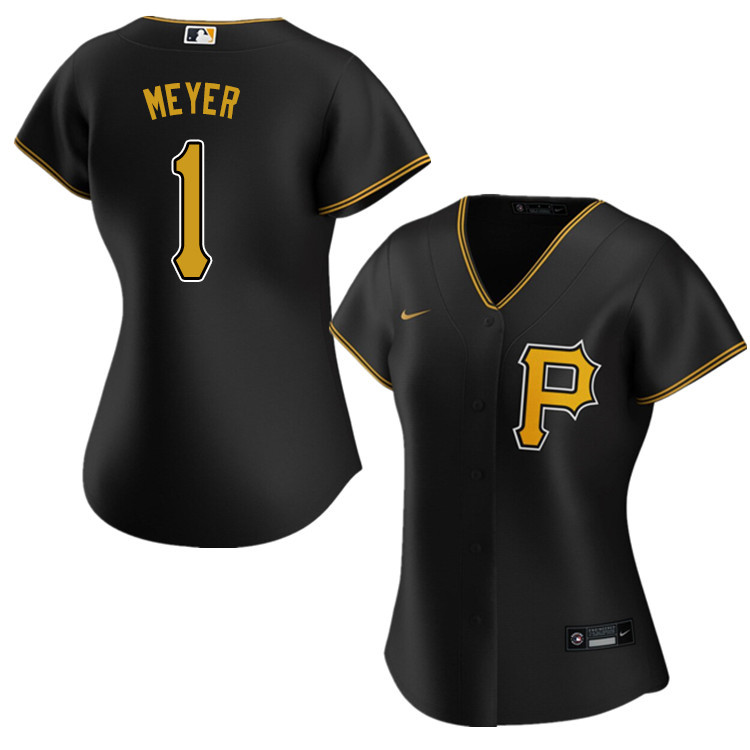 Nike Women #1 Billy Meyer Pittsburgh Pirates Baseball Jerseys Sale-Black